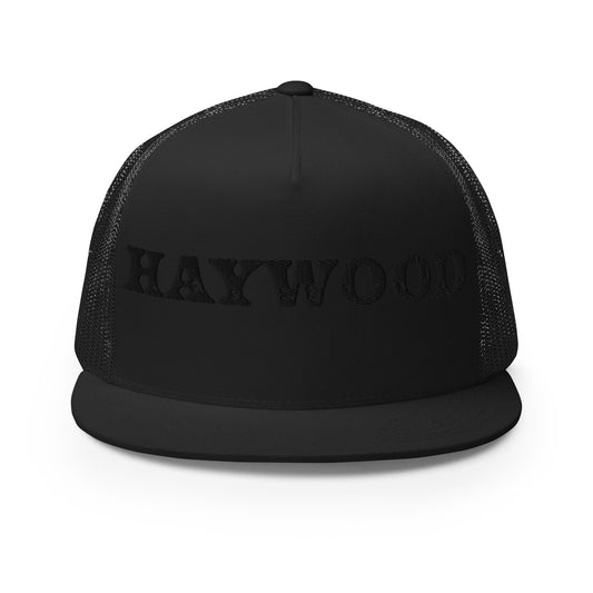 "Haywood" Black-on-Black Trucker Hat